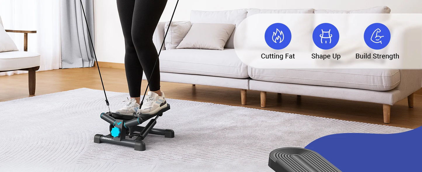 MERACH Mini Stepper for Exercise Twist Stair Stepper 330LBS