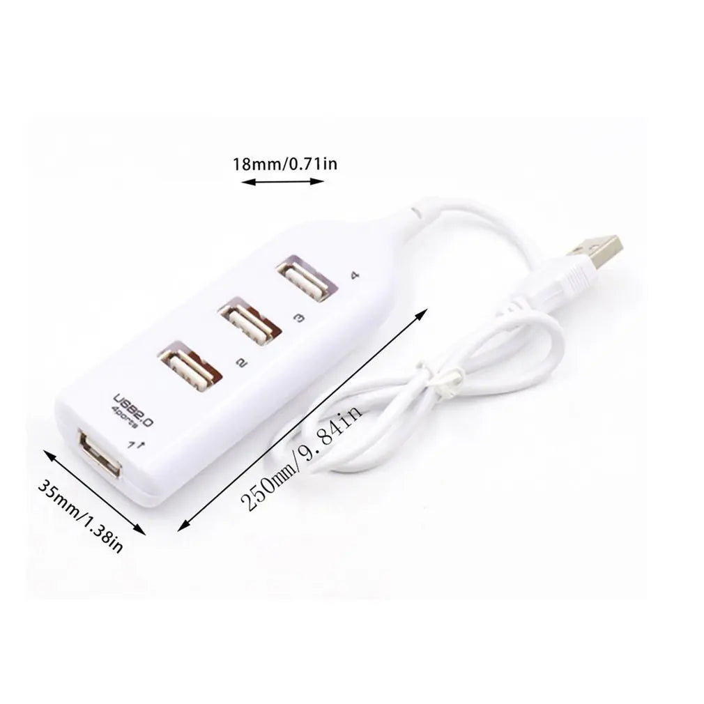 Portable 4 Port Multi USB Hub Splitter