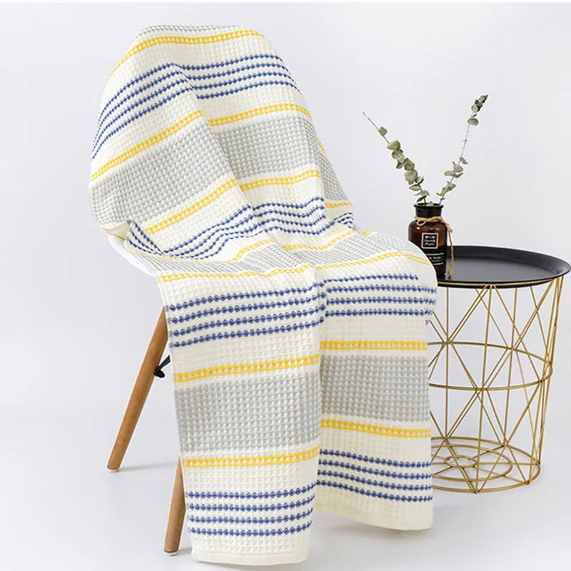 70X140CM cotton waffle woven towel soft cotton bath towel