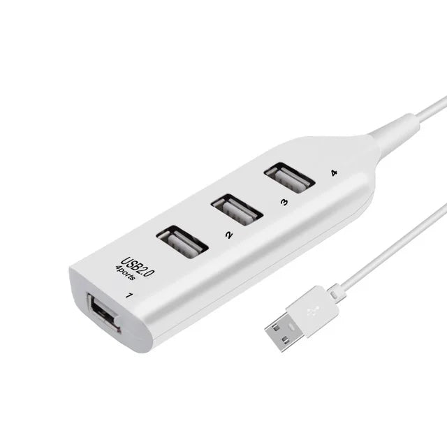 Portable 4 Port Multi USB Hub Splitter