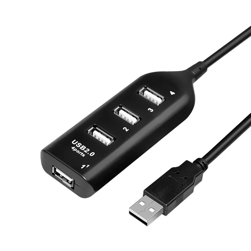 Portable 4 Port Multi USB Hub Splitter