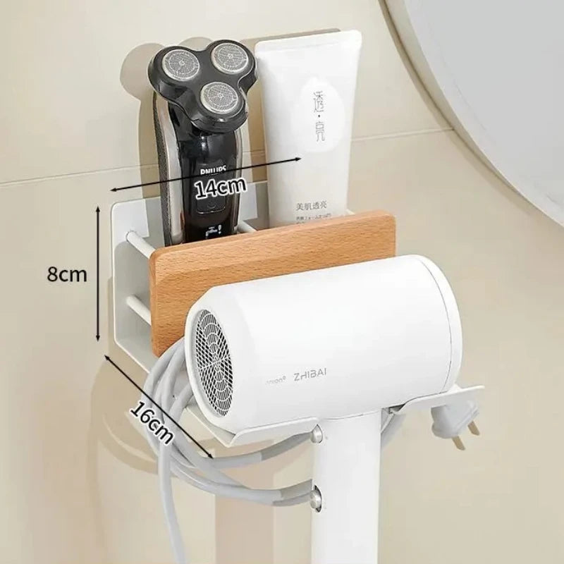 Bathroom towel bar no punching toilet storage shelf bathroom organizer