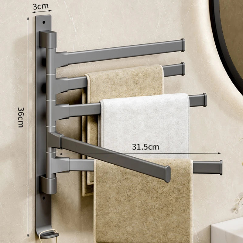 Bathroom Towel Rack Rotatable Towel Holder