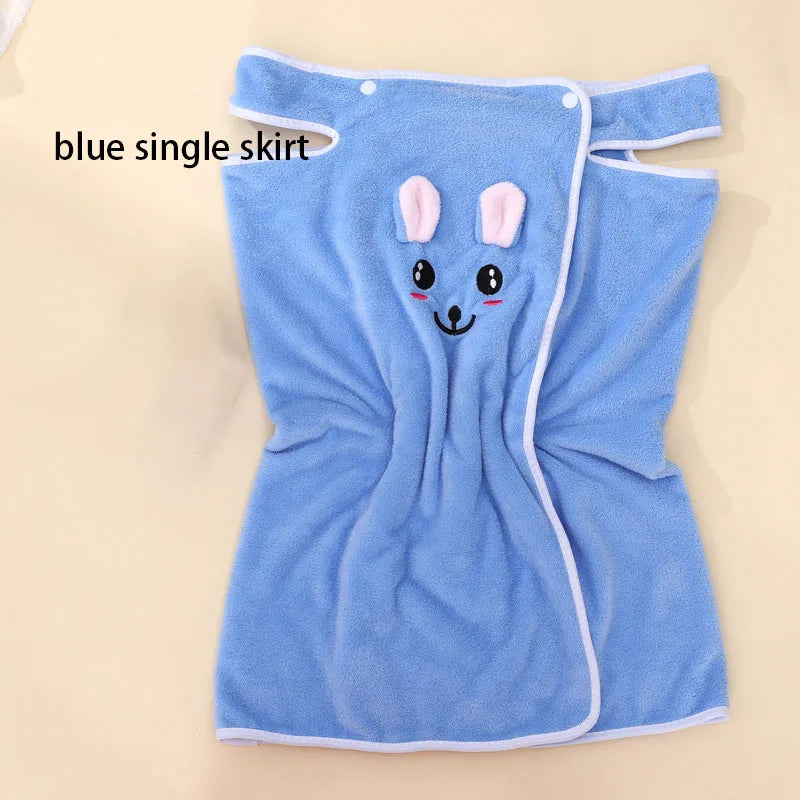 Children's Cute Cartoon Bath Towel Does Not Remove Hair