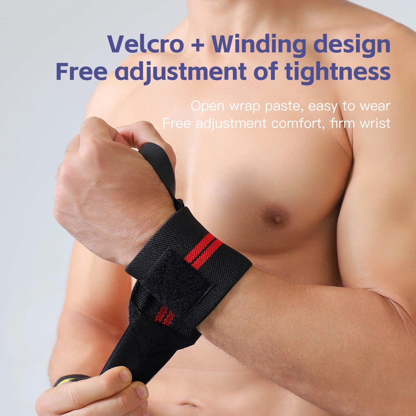 1 PC Wristband Wrist Support Brace Straps Extra Strength Weight Lifting