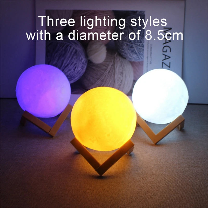 Book Light LED Moon Light Galaxy Light, Moon Night Light,