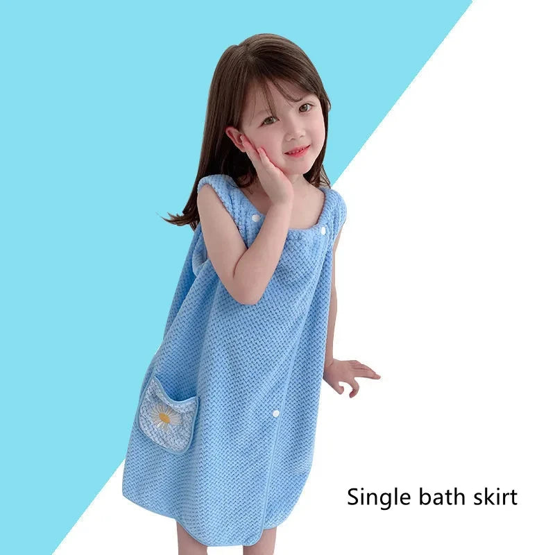 Children's Cute Cartoon Bath Towel Does Not Remove Hair