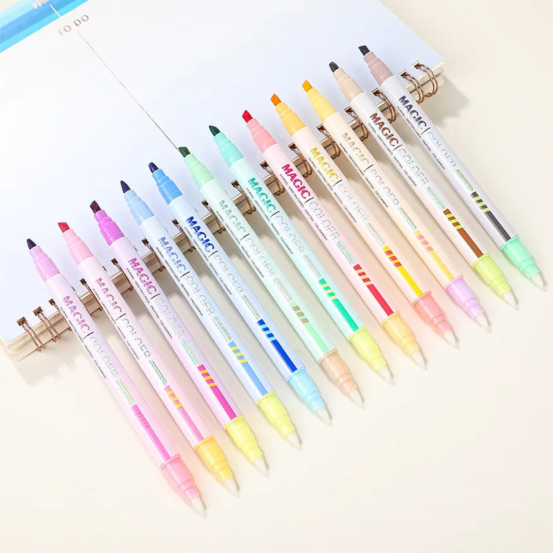 12pcs Double-ended Magic Color Marker