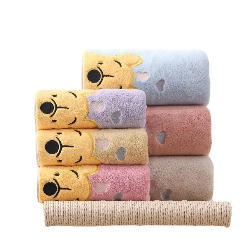 Thickened coral velvet bath towel Cartoon Bath Towel