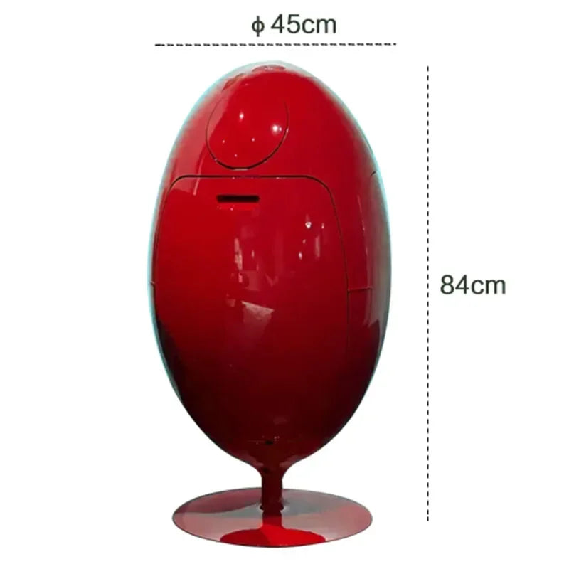 Dinosaur Egg Design Trash Can Large Capacity Room Garbage Collector