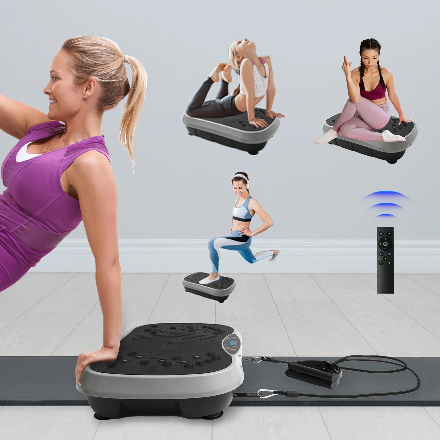 Vibration Plate Exercise Machine with Portable Fitness Equipment