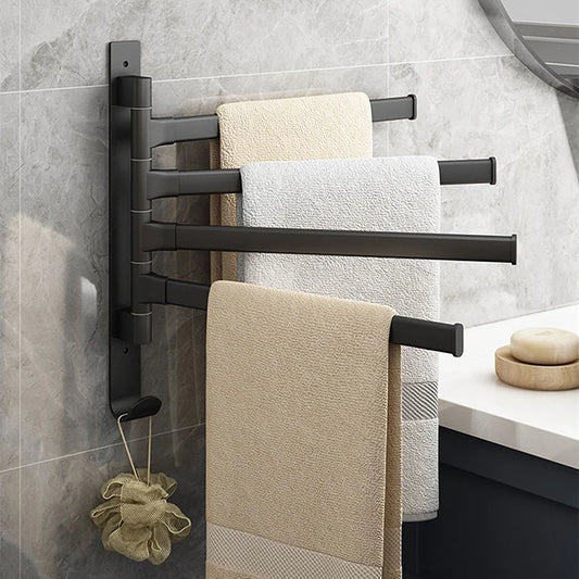 Bathroom Towel Rack Rotatable Towel Holder