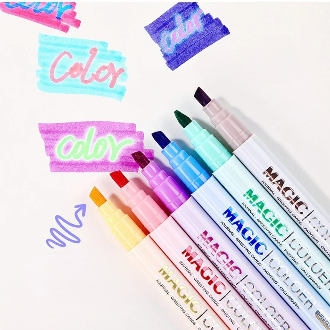 12pcs Double-ended Magic Color Marker