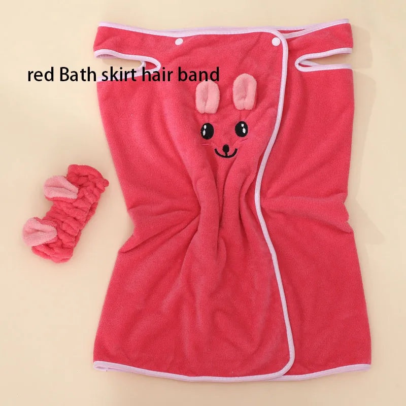 Children's Cute Cartoon Bath Towel Does Not Remove Hair