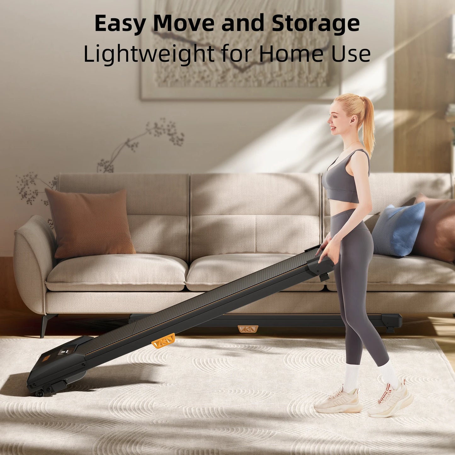 Under Desk Treadmill, Incline Walking Pad Treadmill 330lbs