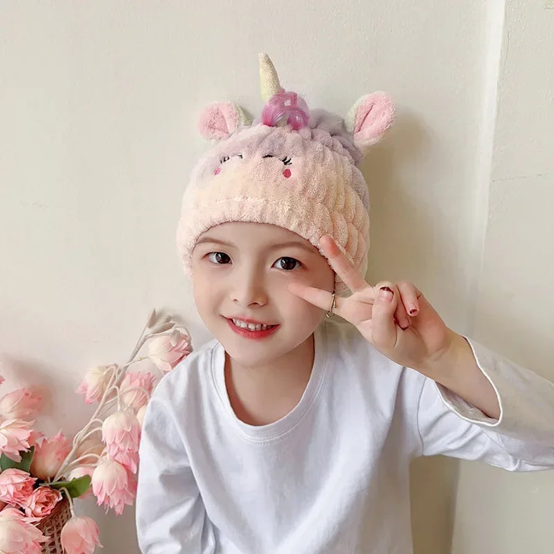 Women Chirdren Hair Drying Hat Quick-dry Microfiber Hair
