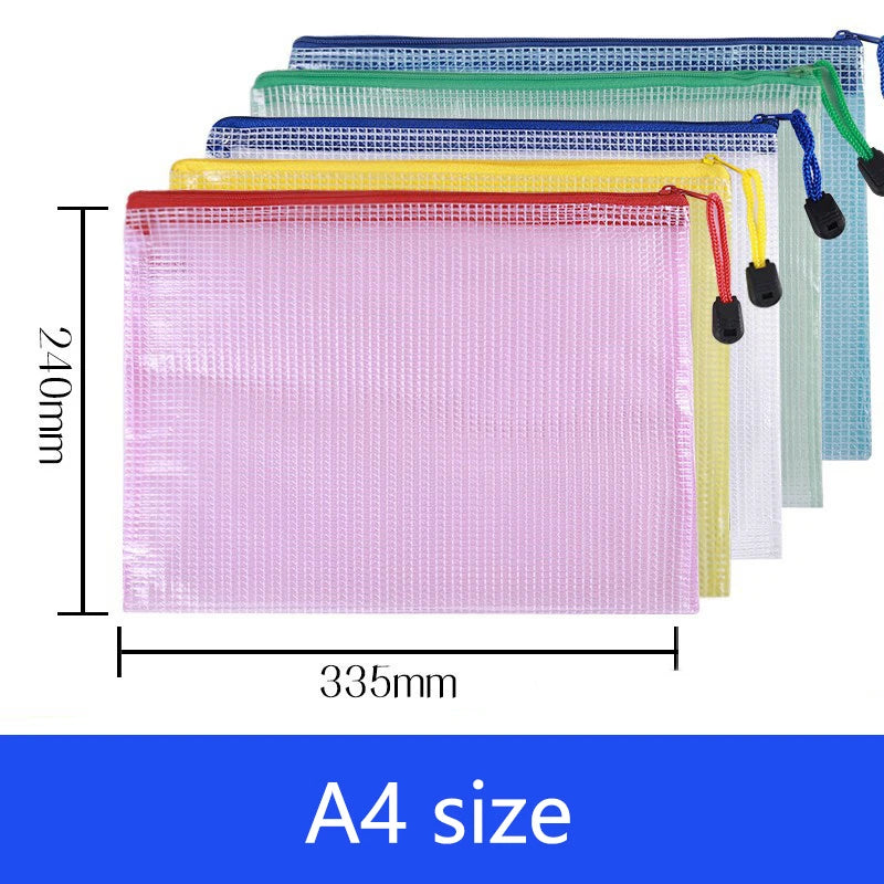 5Pcs Thickened A4/A5/A6 File Bag with Zipper