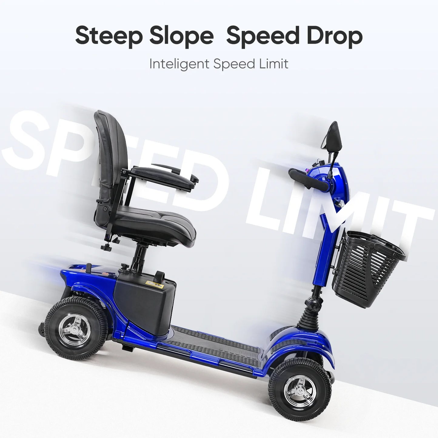 Mobility Scooter 4 Wheel Folding for Seniors Adults