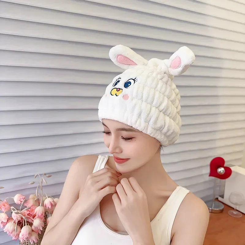 Women Chirdren Hair Drying Hat Quick-dry Microfiber Hair