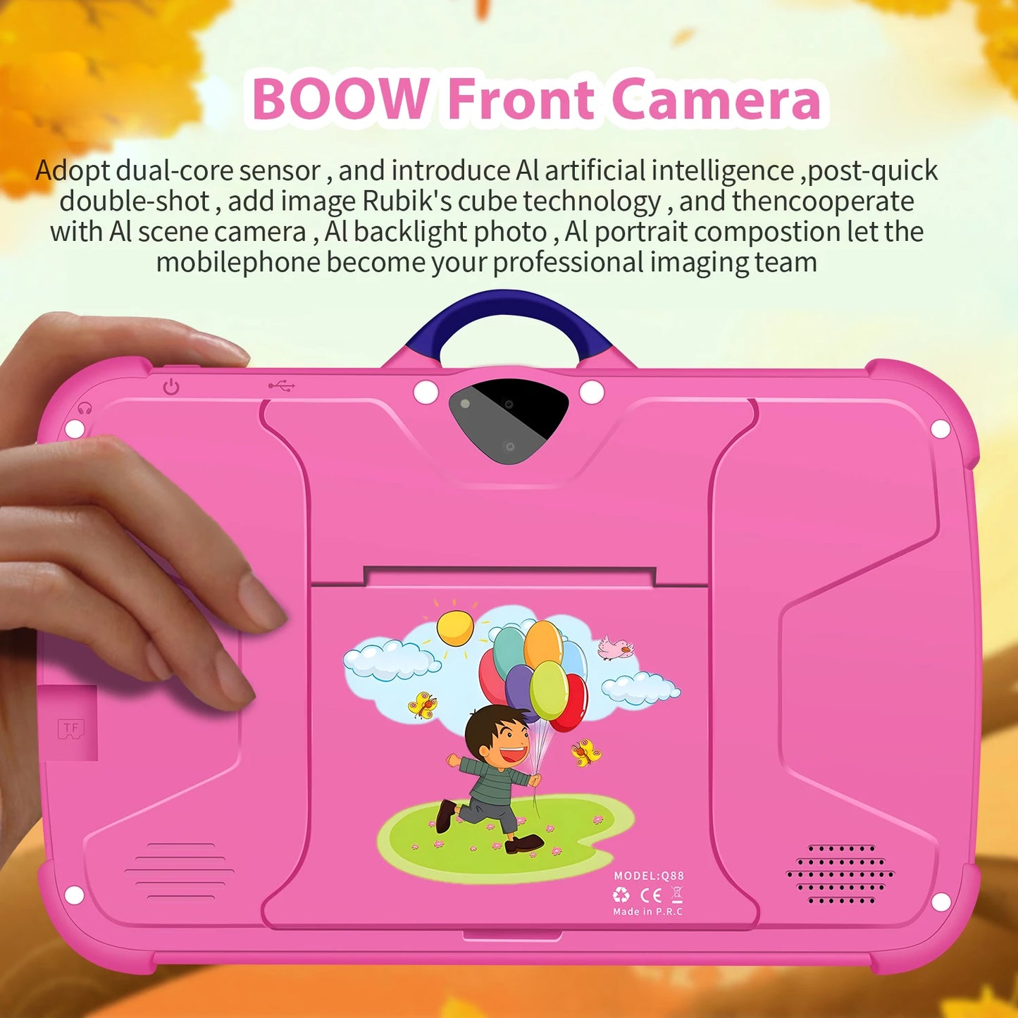 New Cartoon Pattern Kids Tablet 7 Inch Quad Core