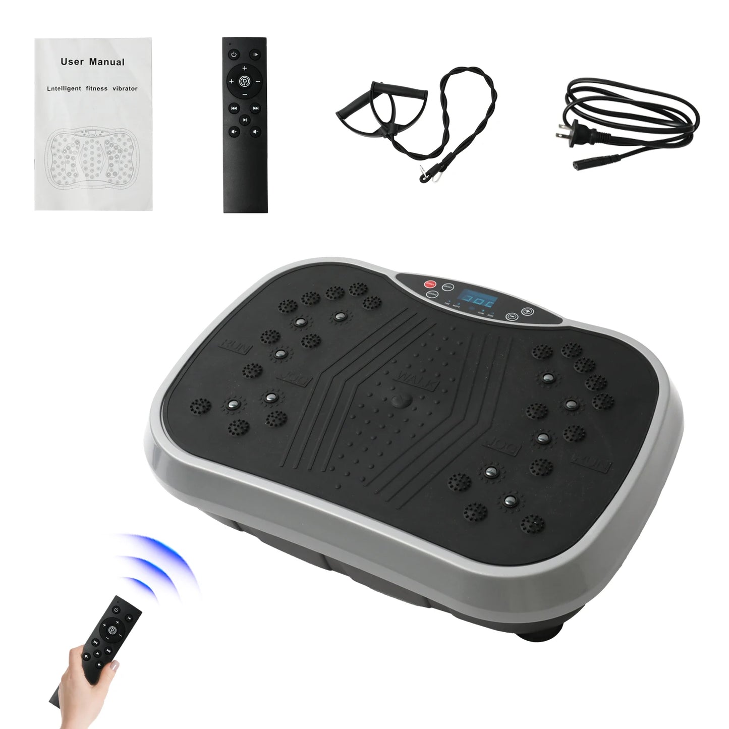Vibration Plate Exercise Machine with Portable Fitness Equipment