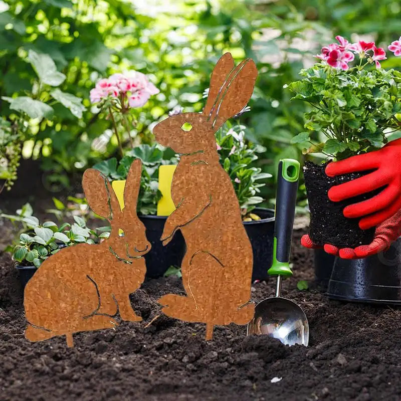 Bunny Yard Stakes Yard Signs Easter Bunny