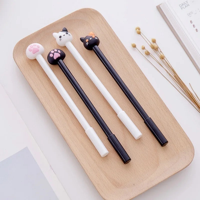 10pcs/batch Kawaii Cat Gel Signature Pen Cute Claw