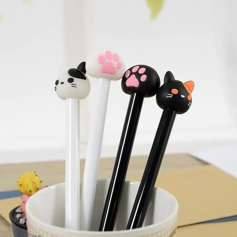10pcs/batch Kawaii Cat Gel Signature Pen Cute Claw