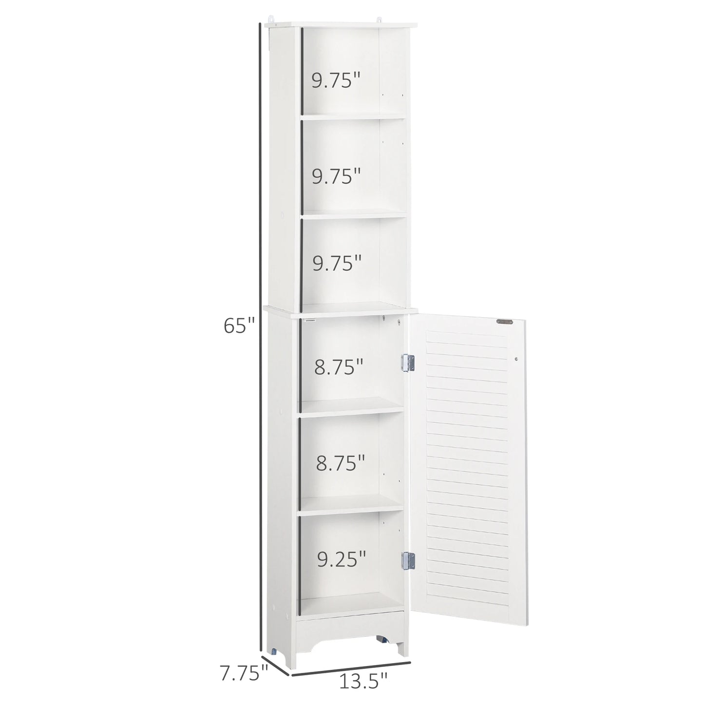 Tall Bathroom Storage Cabinet/Freestanding Linen Tower