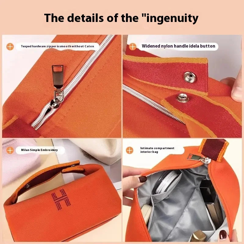 Cosmetic Bag Dustproof Zipper Handbag