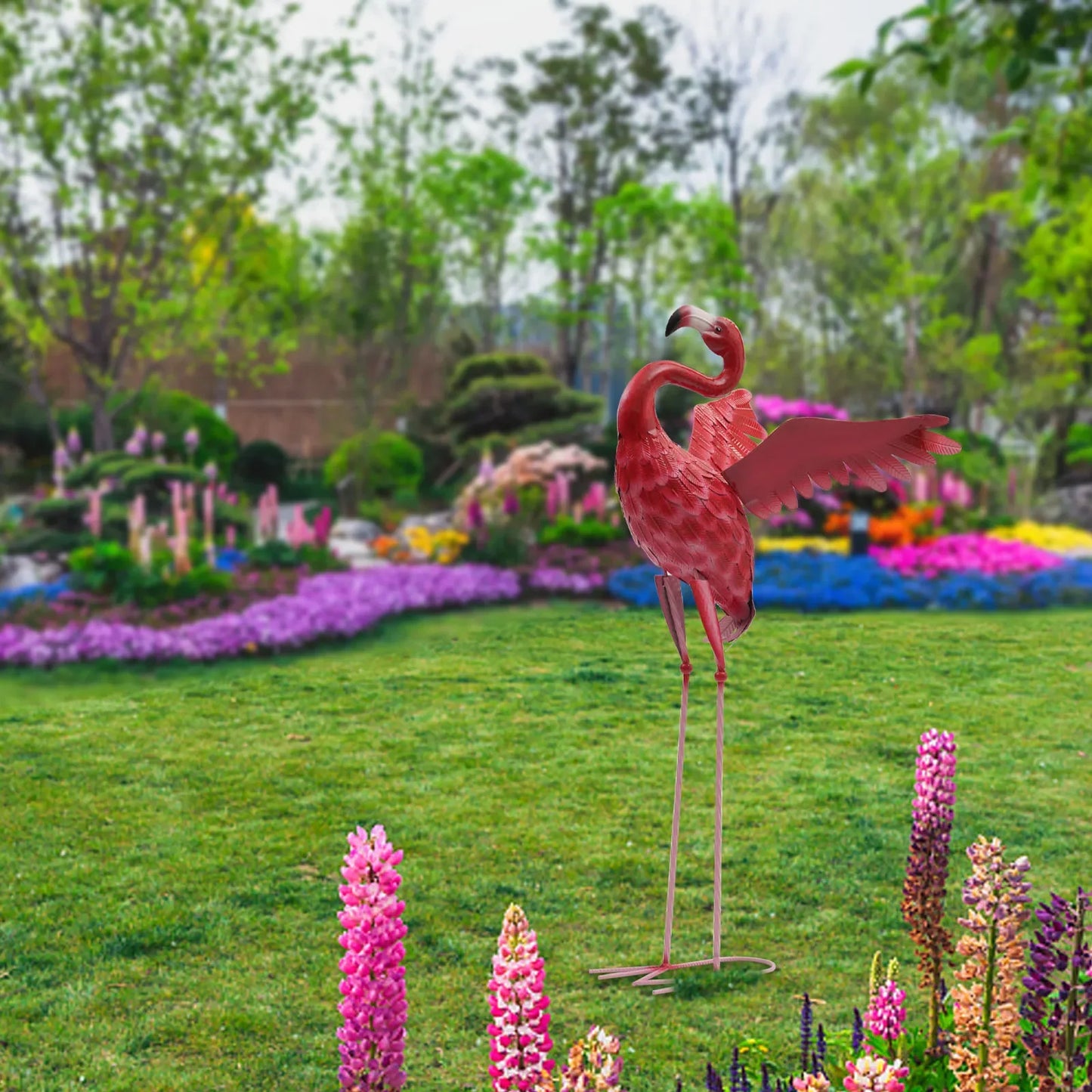 Outdoor Garden Flamingo Statues Suitable  Decorating Homes