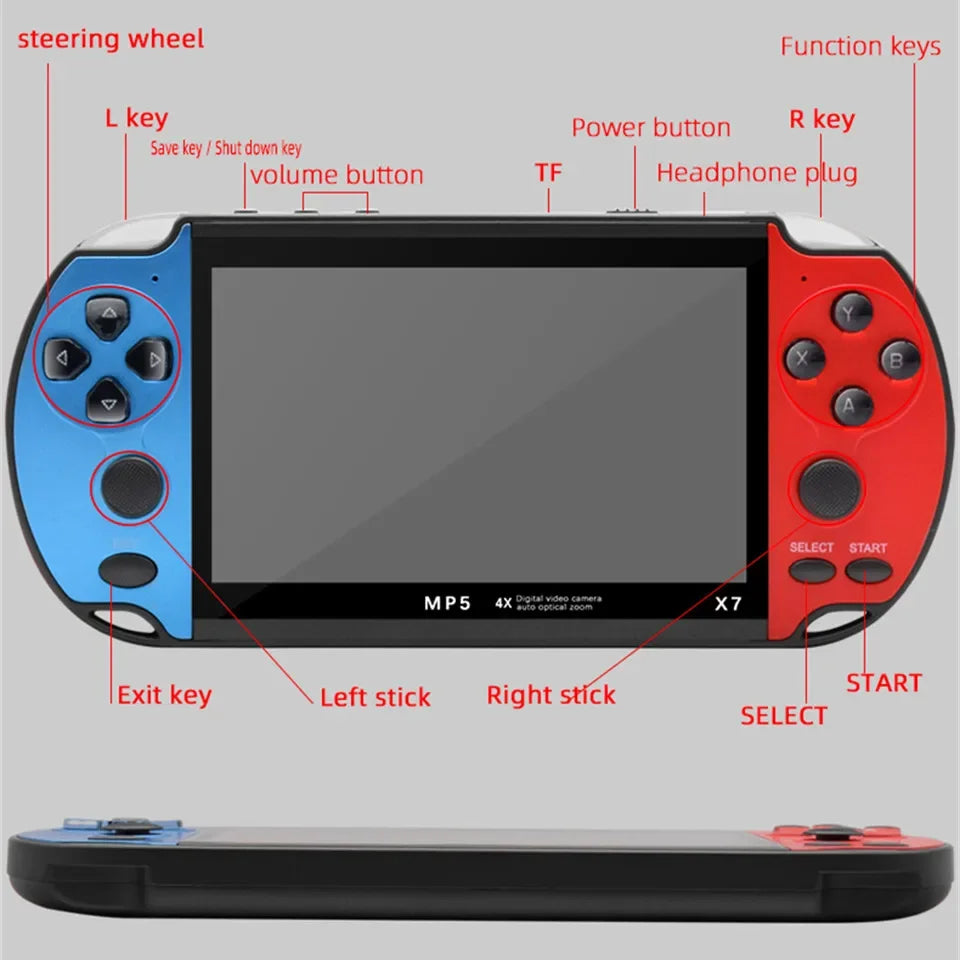 4.3inch Handheld Game Console IPS Screen Video Game player