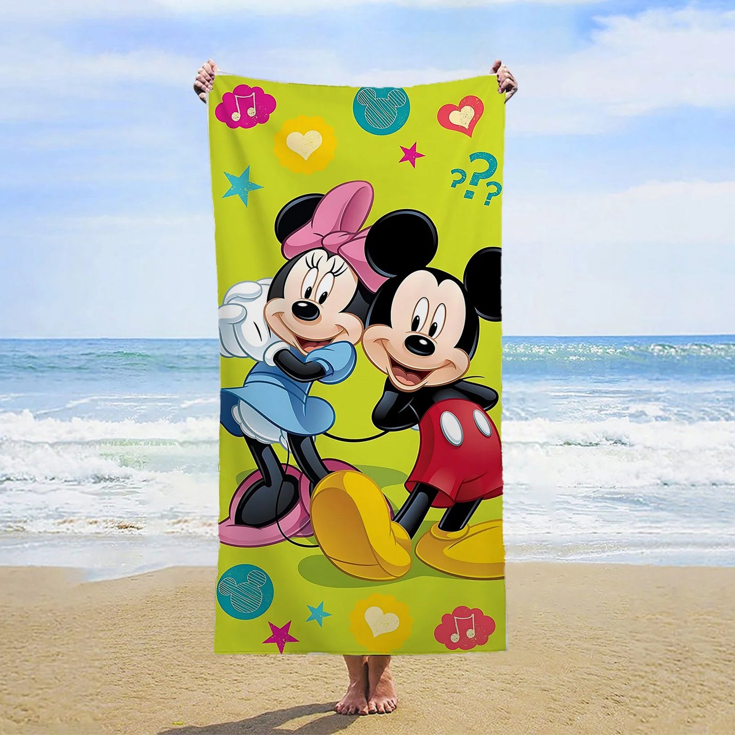 Minnie Mouse Large Bath Towels Bathroom Serviette Microfibre