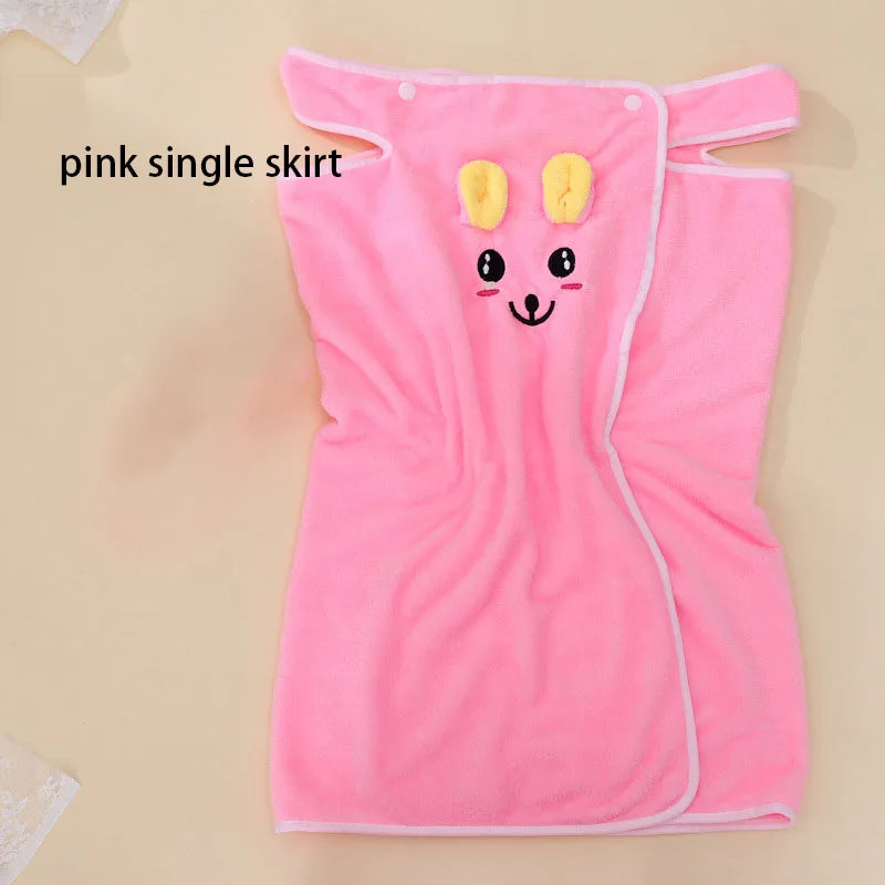 Children's Cute Cartoon Bath Towel Does Not Remove Hair
