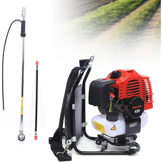 1.7HP 43CC Gas Backpack Brush Cutter Weed Wacker