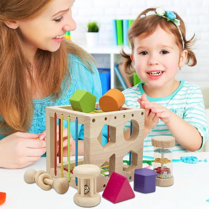 Sensory Fine Motor Toy Shape Sorting Matching Toddler