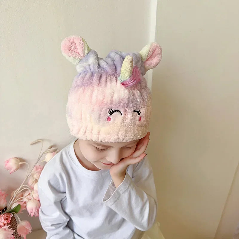 Women Chirdren Hair Drying Hat Quick-dry Microfiber Hair
