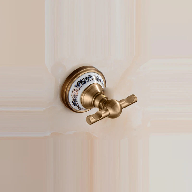 .,solid brass Bathroom Accessories Set,Robe hook,Paper Holder,