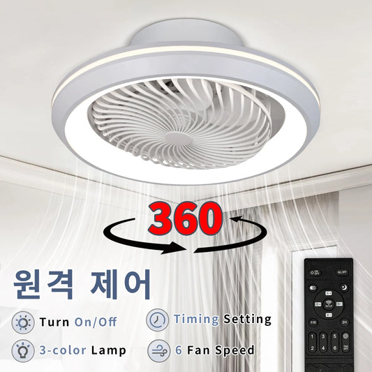 360 Degree Enclosed Circular Fan Light