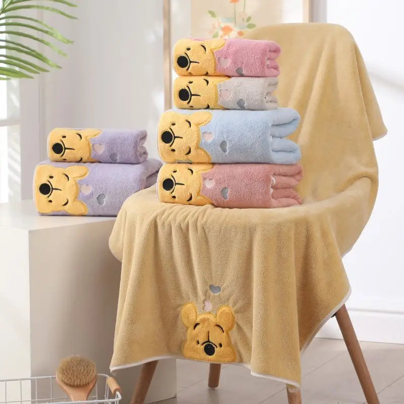 Thickened coral velvet bath towel Cartoon Bath Towel