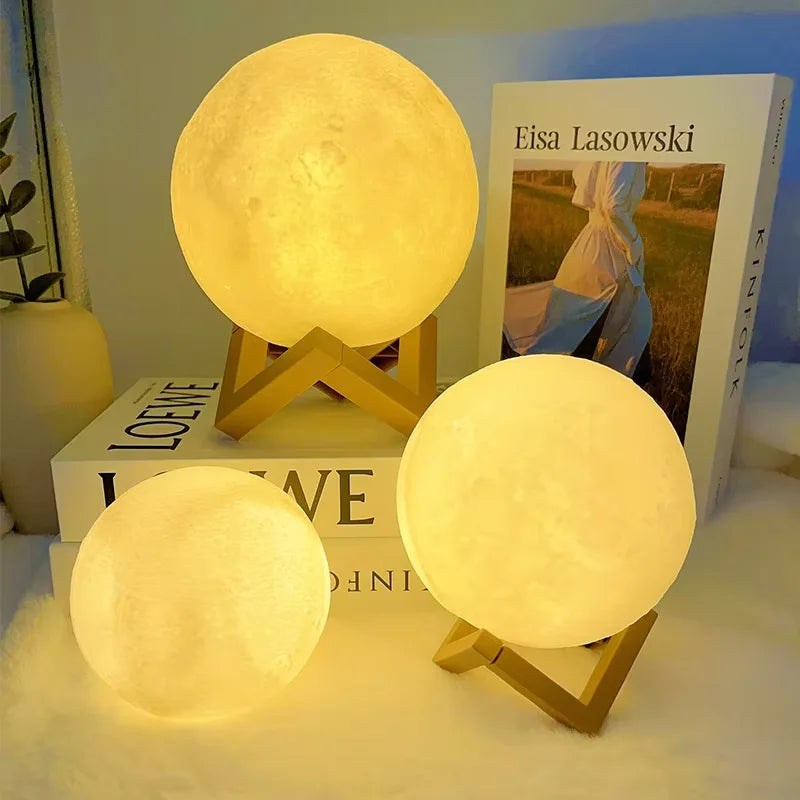 Book Light LED Moon Light Galaxy Light, Moon Night Light,