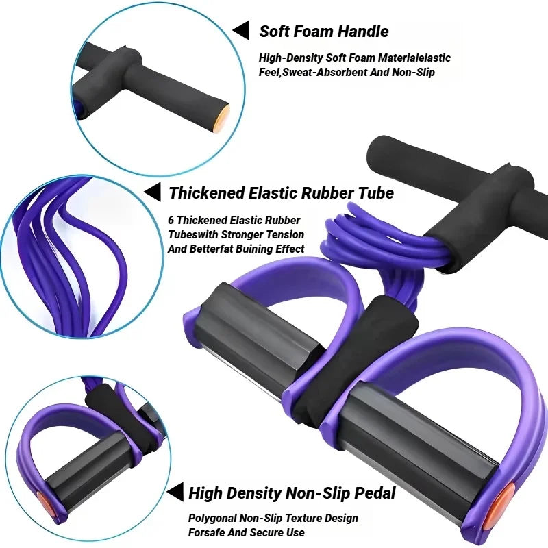 Four-Tube Pedal Tensioner Multi-Functional  Fitness Equipment