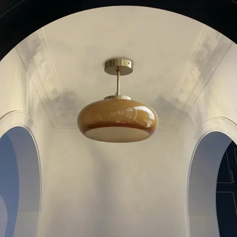Modern Bathroom Balcony Bedroom Dining Bar Living Room Decoration  Nordic Ceiling Light Antique Brass Glass  Chandelier