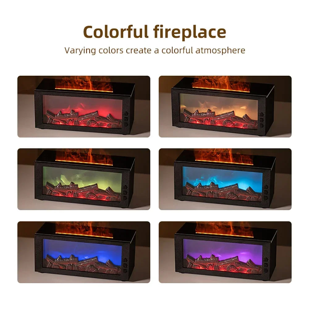 300ml Essential Oil Diffuser with Colorful Flame, Aromatherapy Machine,