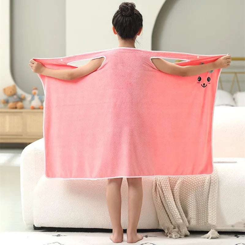 Children's bath towel High-end children's slip dress Soft Towel