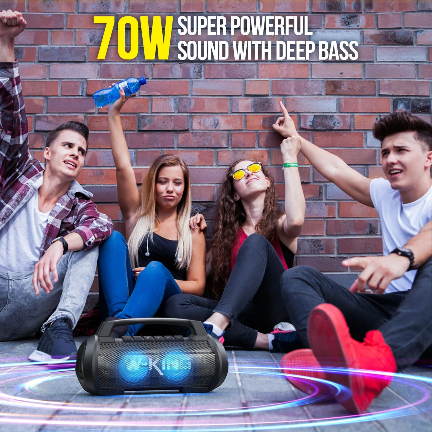 KING 70W RMS Bluetooth Portable Speaker,