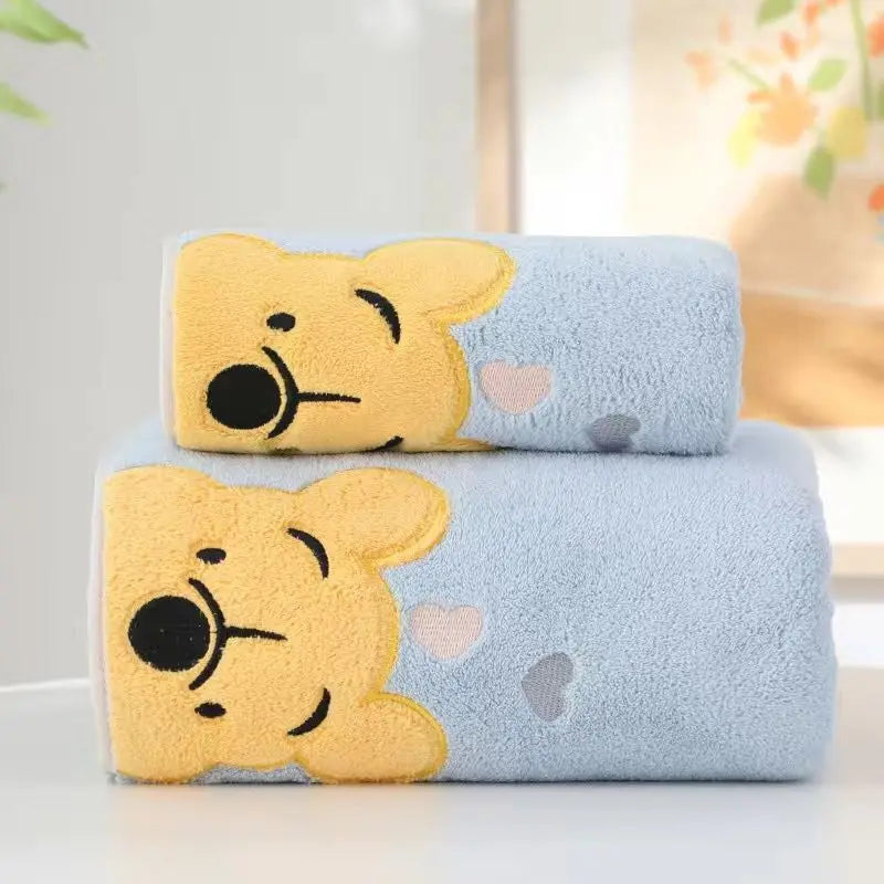 Thickened coral velvet bath towel Cartoon Bath Towel