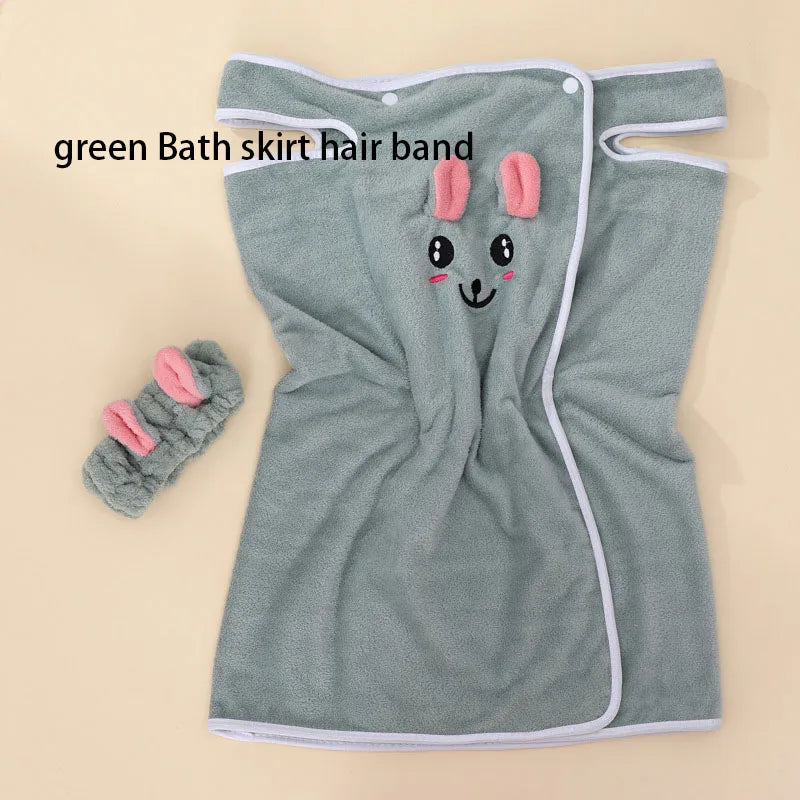 Children's Cute Cartoon Bath Towel Does Not Remove Hair