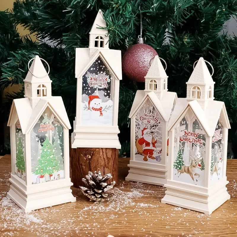 Christmas LED Lantern Light Home Christmas Tree Ornaments