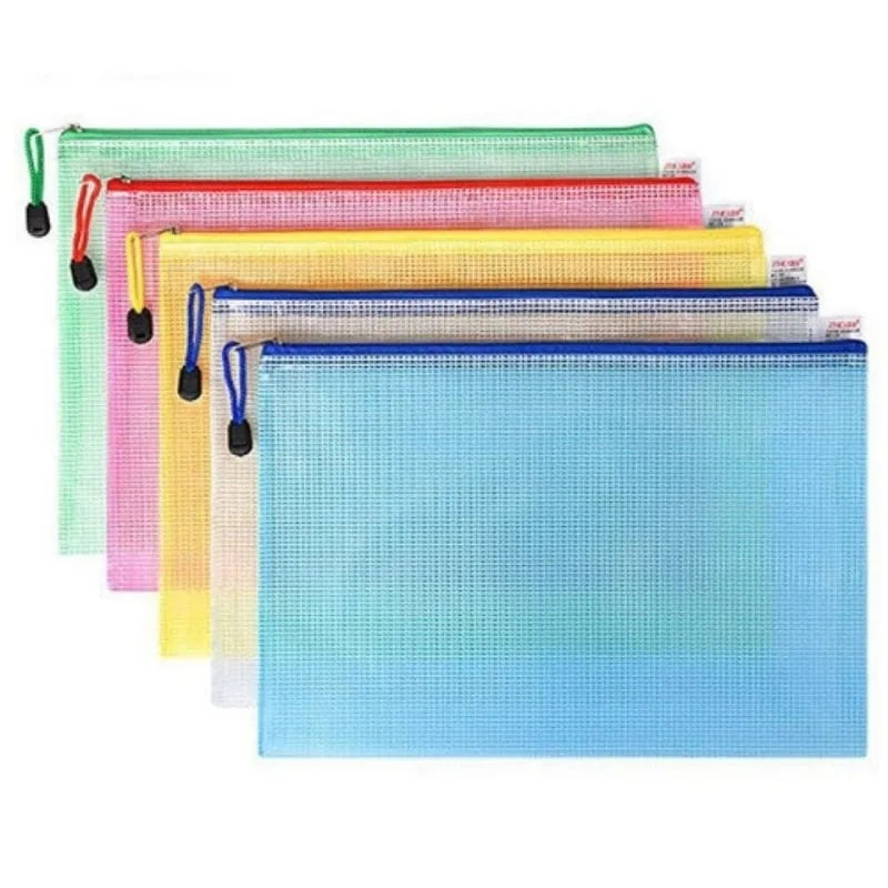 5Pcs Thickened A4/A5/A6 File Bag with Zipper